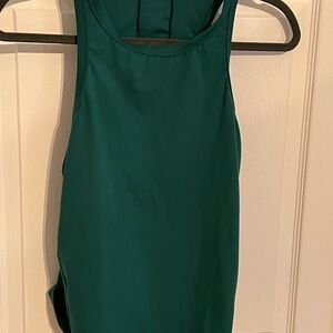 All in Motion Dark Green XL 2025 High Neck Racerback Tank